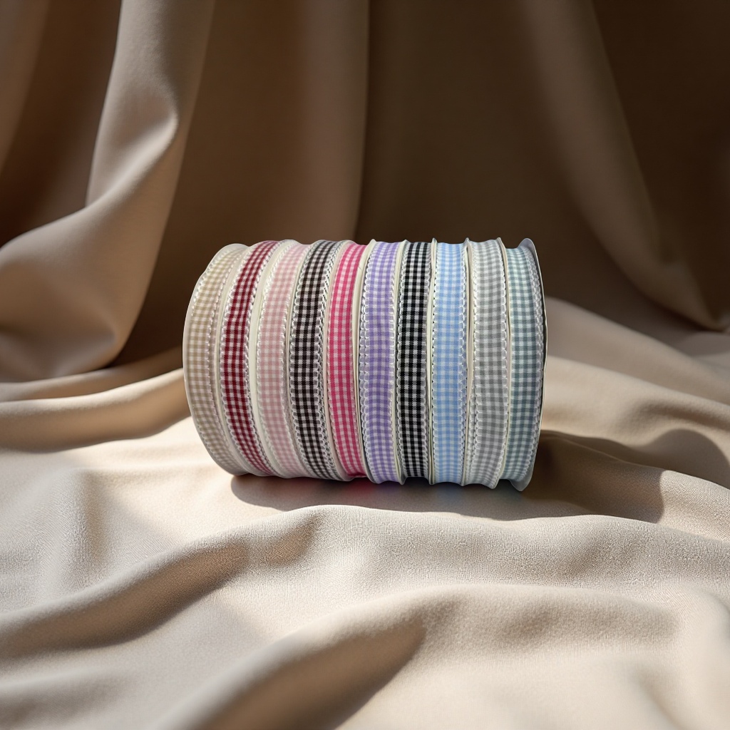 1 cm black fungus edge checkered tape, toothed edge checkered tape, lace checkered webbing tape, checkered pressed fabric strip, herringbone webbing tape, polyester coated diagonal strip, edge wrapping strip, multiple colors available, high-quality craftsmanship Specification image