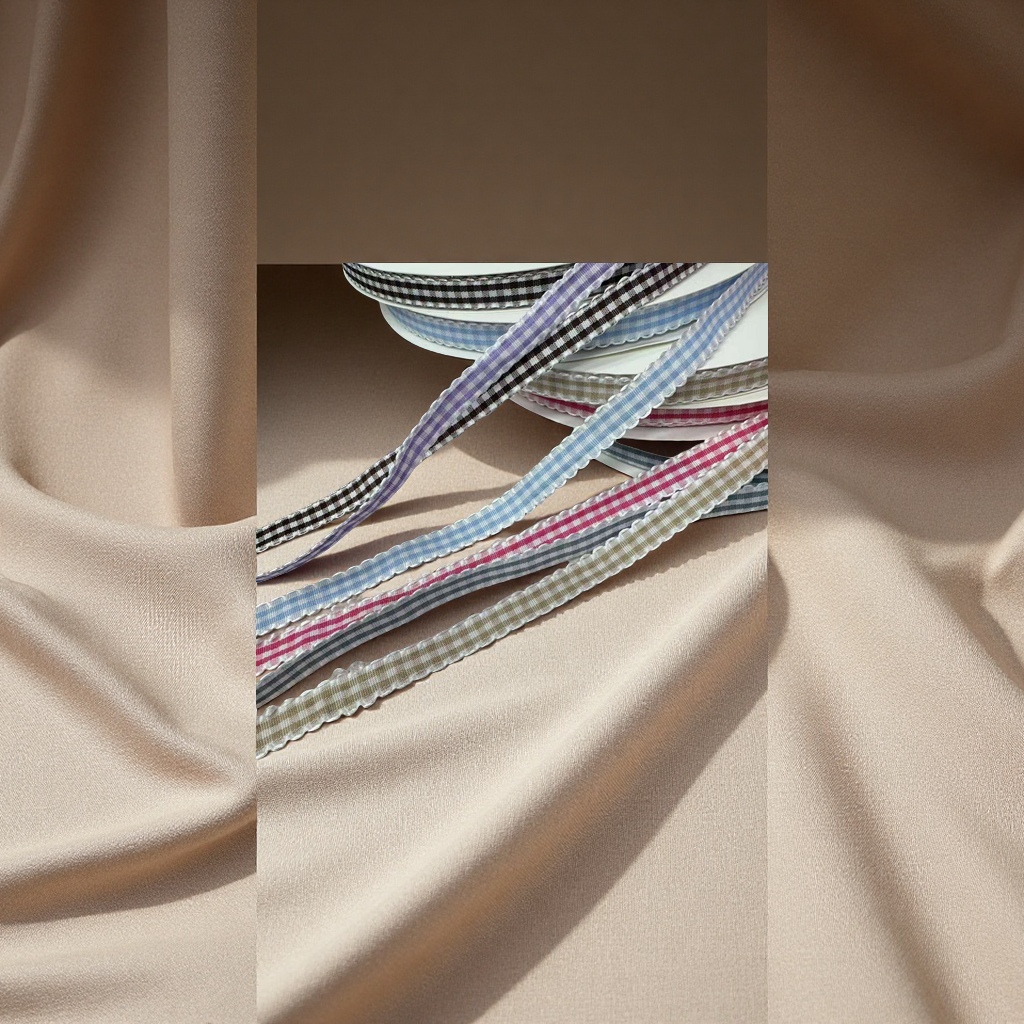 1 cm black fungus edge checkered tape, toothed edge checkered tape, lace checkered webbing tape, checkered pressed fabric strip, herringbone webbing tape, polyester coated diagonal strip, edge wrapping strip, multiple colors available, high-quality craftsmanship Item Picture