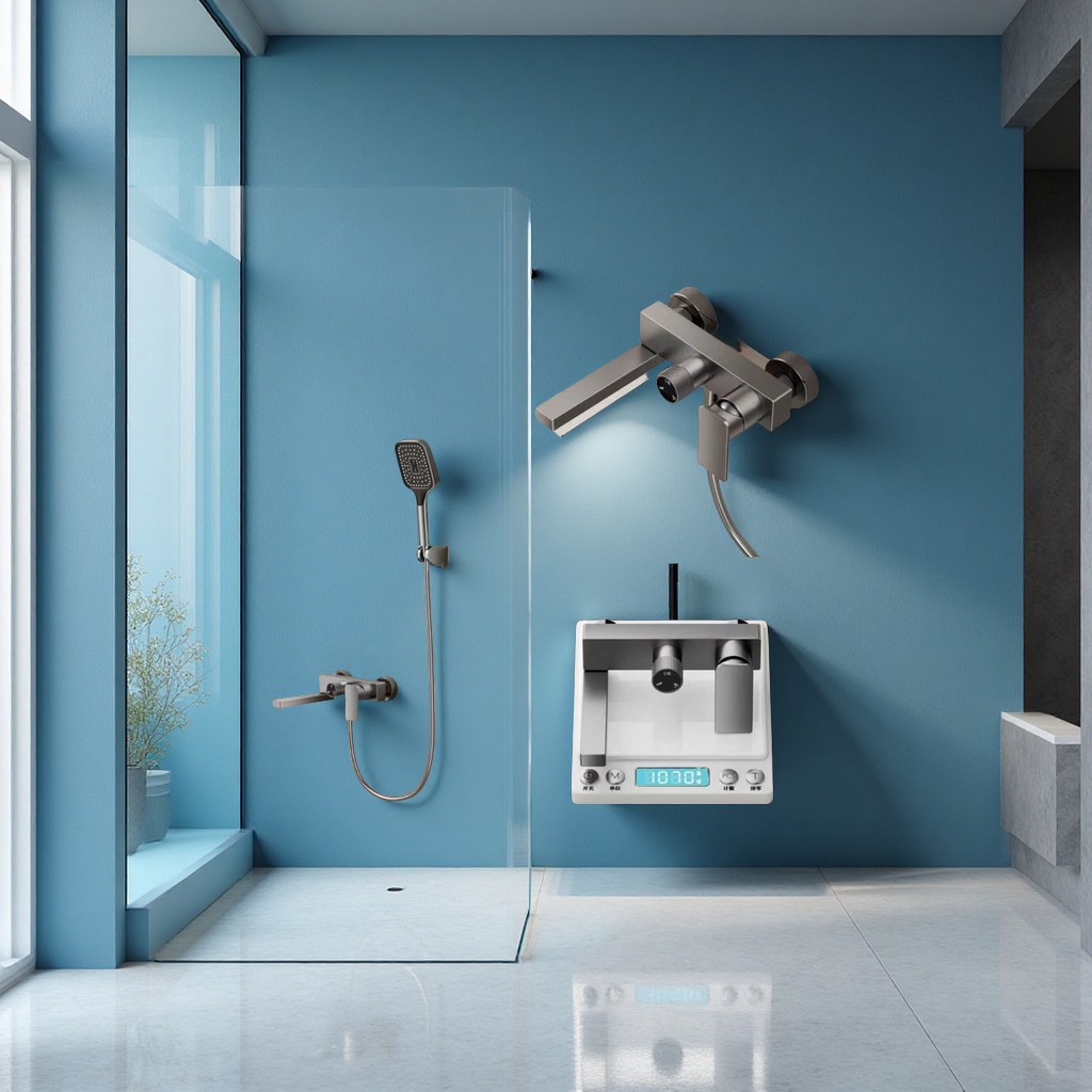 花洒白底实物图