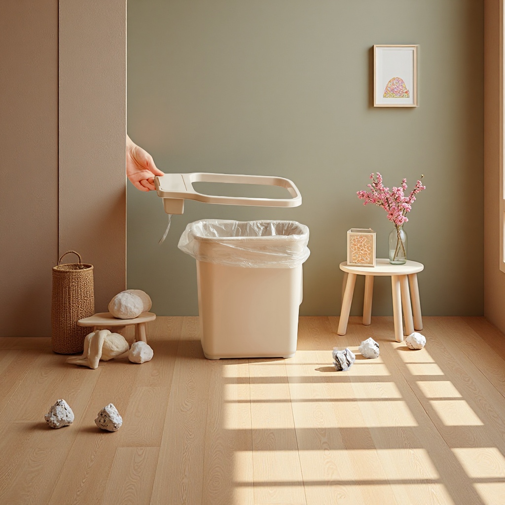 家用大容量垃圾桶客厅厕所卫生间ins风带压圈办公室卧室简约时尚垃圾桶