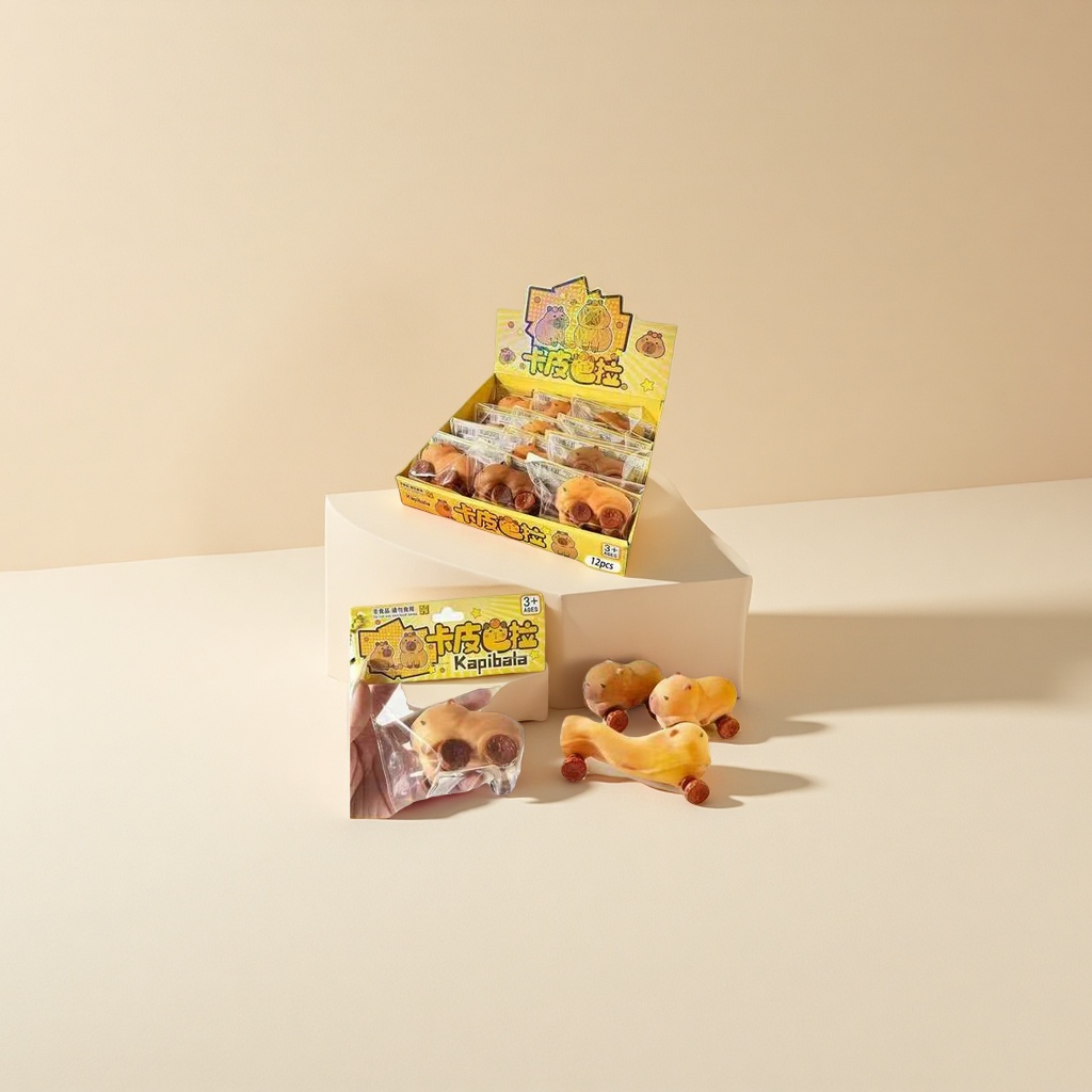 卡皮巴拉拉拉车儿童玩具手推车宝宝推车幼儿学步车卡通动物款适用0-3岁