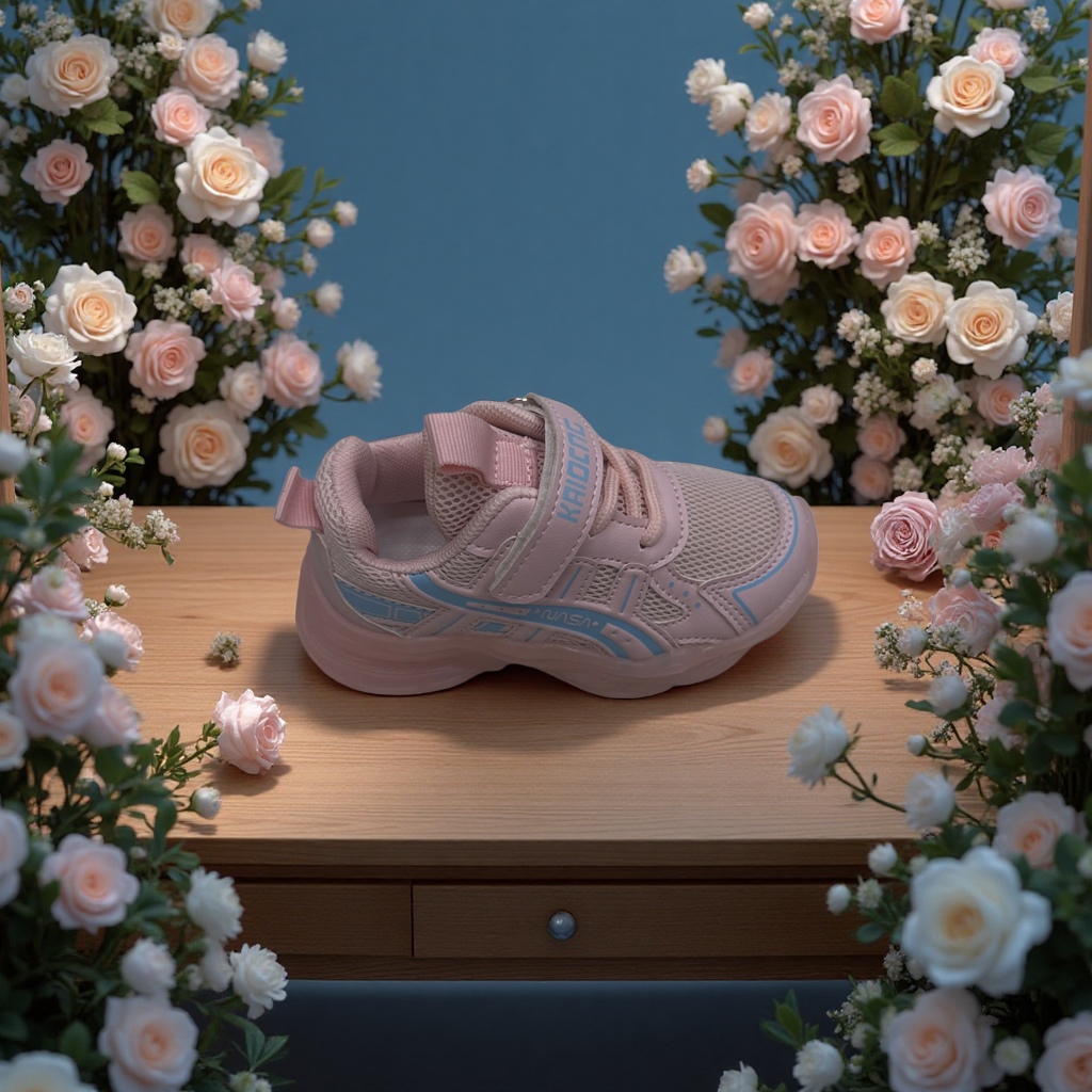 Anti-slip soft-soled baby shoes, spring and autumn comfortable and breathable children's shoes, trendy sports shoes details Picture