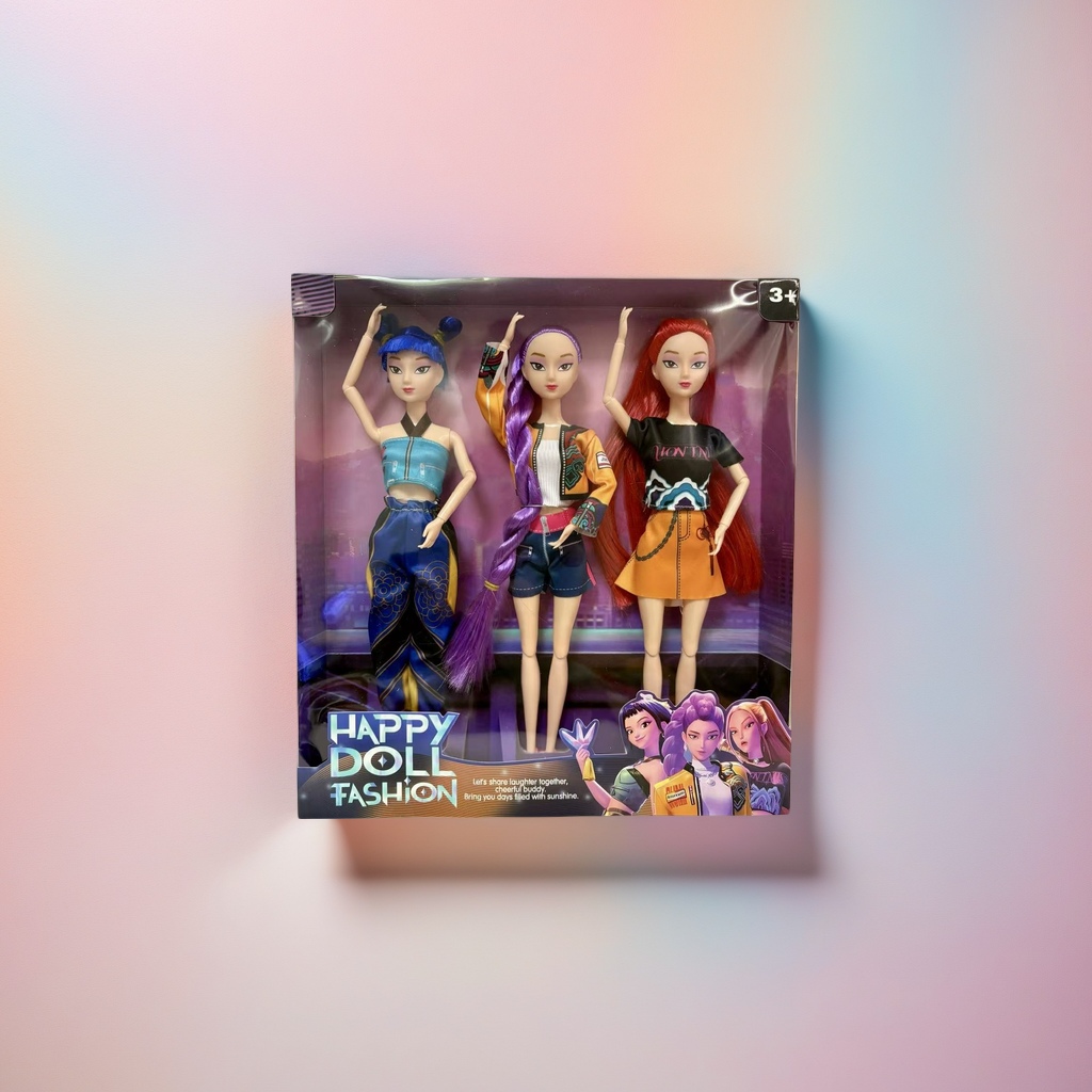 猎魔女团K-POP手脚关节可动实心模型带原版音乐收藏玩偶儿童礼物芭比娃娃