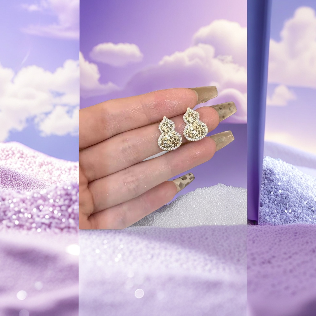 猫眼耳环时尚简约金属耳饰个性潮流耳坠女款配饰百搭耳饰品