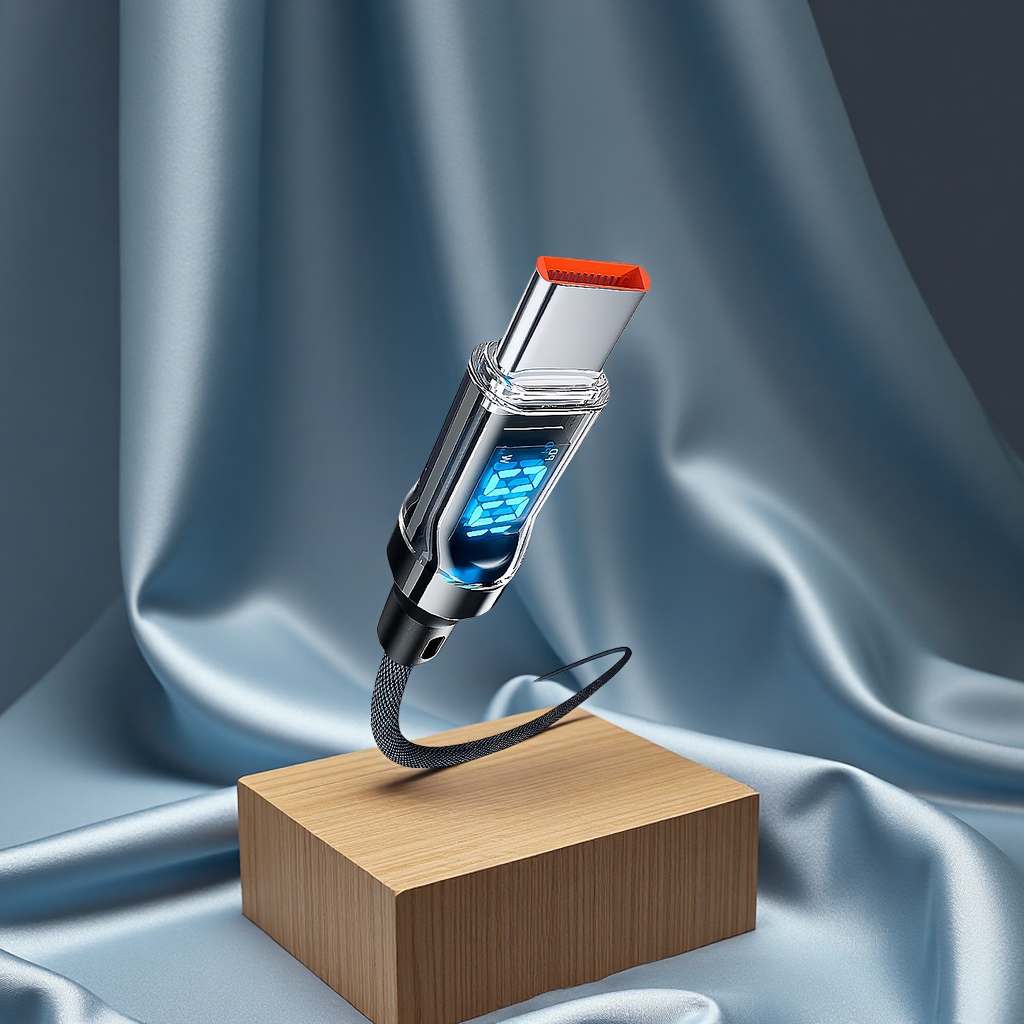 The 120W smart digital display Type-C fast charging data cable is suitable for charging and transmission of iPhone 15, Huawei, Xiaomi and Honor phones, and is highly efficient and durable Application Scenario