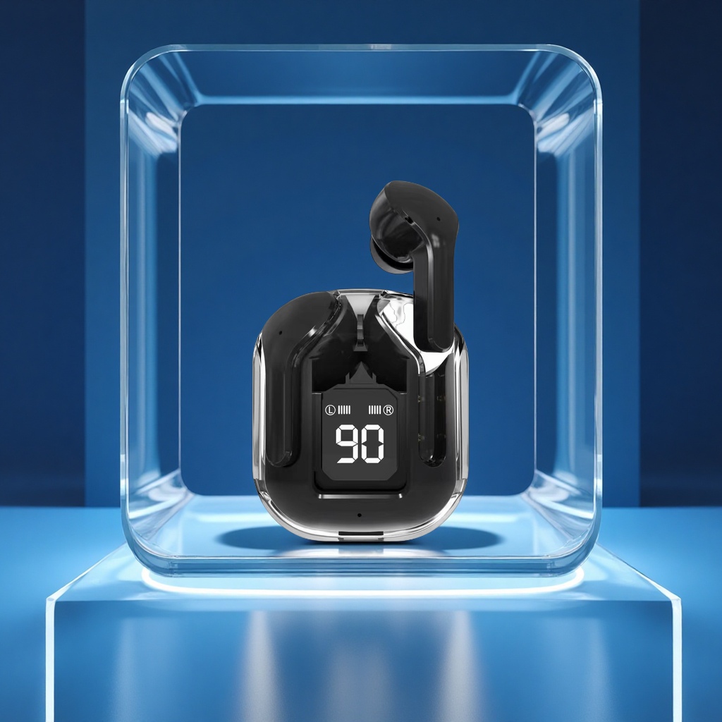 The HK3 digital display TWS wireless transparent in-ear stereo Bluetooth headphones feature an ultra-long battery life and support for fast charging. This is a new portable headset Application Scenario