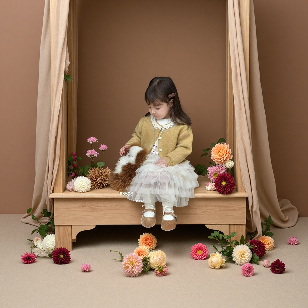 秋冬季时尚小童二件套女款加厚小裙子，美丽不解释