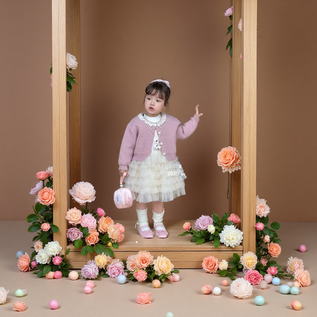 小女孩2件套非常好看产品图