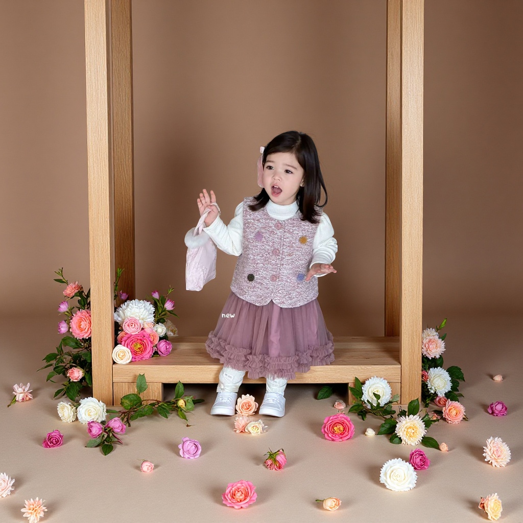 小女孩2件套非常好看细节图