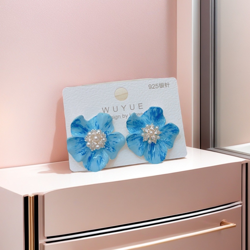 彩色系列耳钉时尚百搭个性耳饰简约气质耳坠女款多色可选