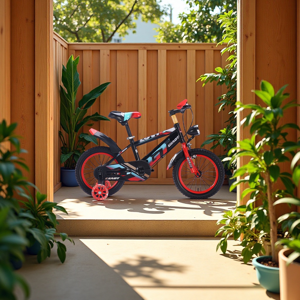 闪电中小大童自行车带前照明灯脚踏山地车12寸14寸16寸20寸轻便单车儿童骑行款细节图