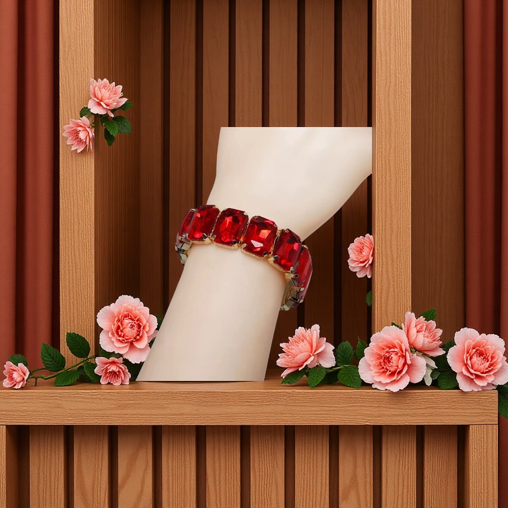 义乌金辉饰品厂流行水晶手链项链一排细手链专业厂家现货1000多色可选欢迎来店产品图