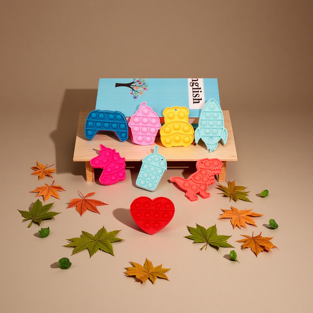 Cartoon rat-killing silicone press toys for children to relieve stress, dinosaur unicorn pendants, stress-relieving toys in stock details Picture