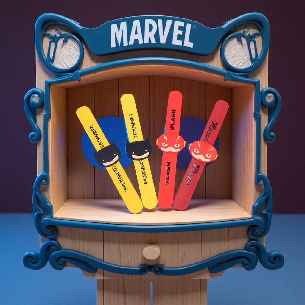 Marvel series superhero Pop rings, children's toys Pop rings, customizable silicone pop rings wholesale