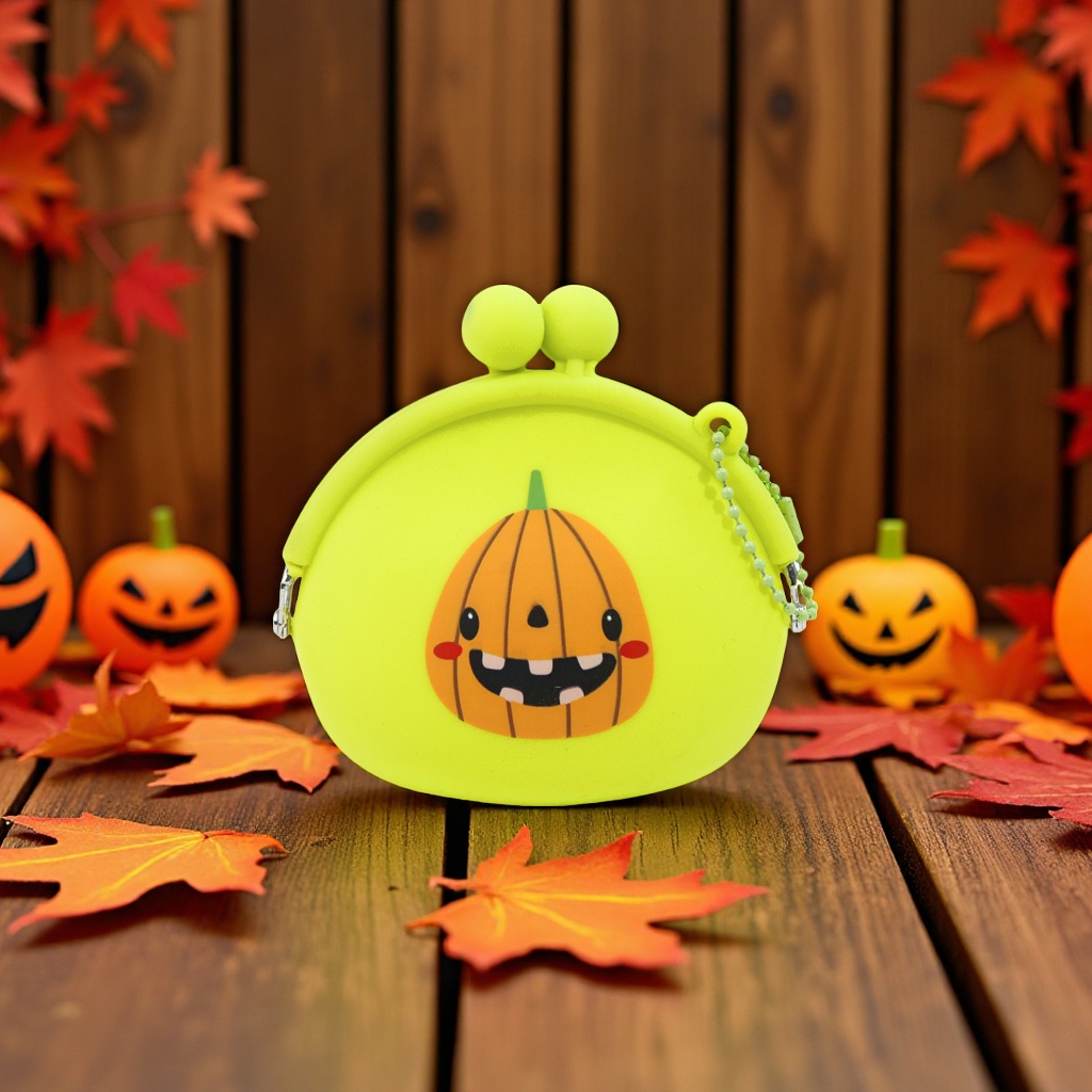 Halloween series Cute cartoon silicone coin purse, waterproof mini children's earphone case, crossbody bag, bag and waist bag in stock Item Picture