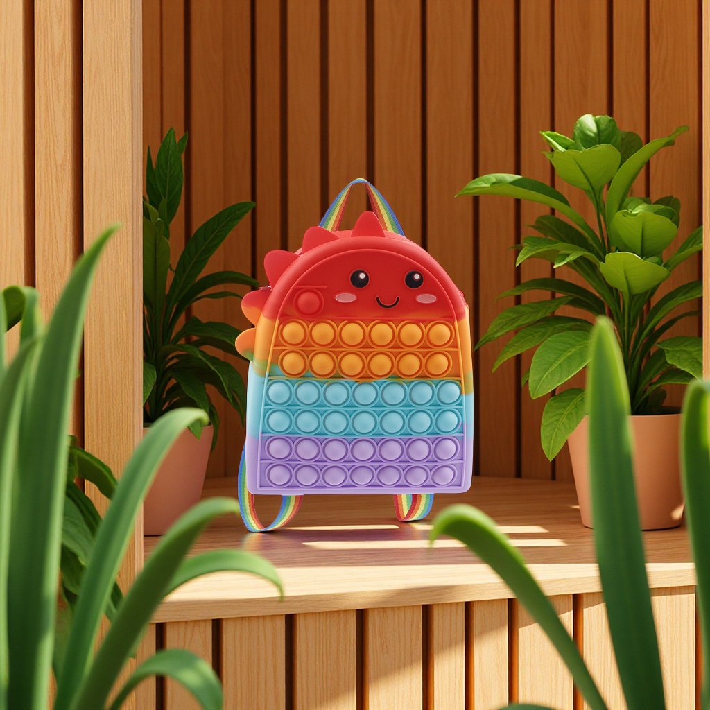 New dinosaur backpack, silicone backpack, Werewolf Killer, large capacity in stock, stress-relieving, Press and Play educational toys from Rat Killer Pioneer Item Picture