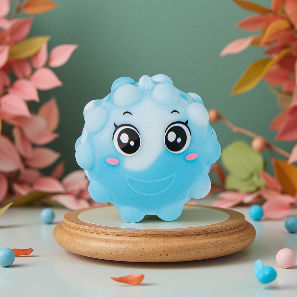 New small-sized silicone ball stress-relieving and rat-killing pinch toys with cute expressions, children's stress-relieving wholesale Item Picture