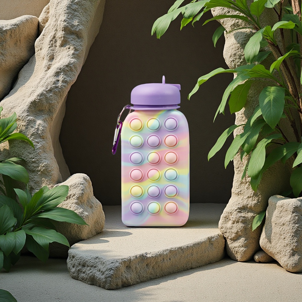 Amazon's new sports water cup, large-capacity portable bag, mountaineering water bottle, food-grade, in stock for wholesale Item Picture