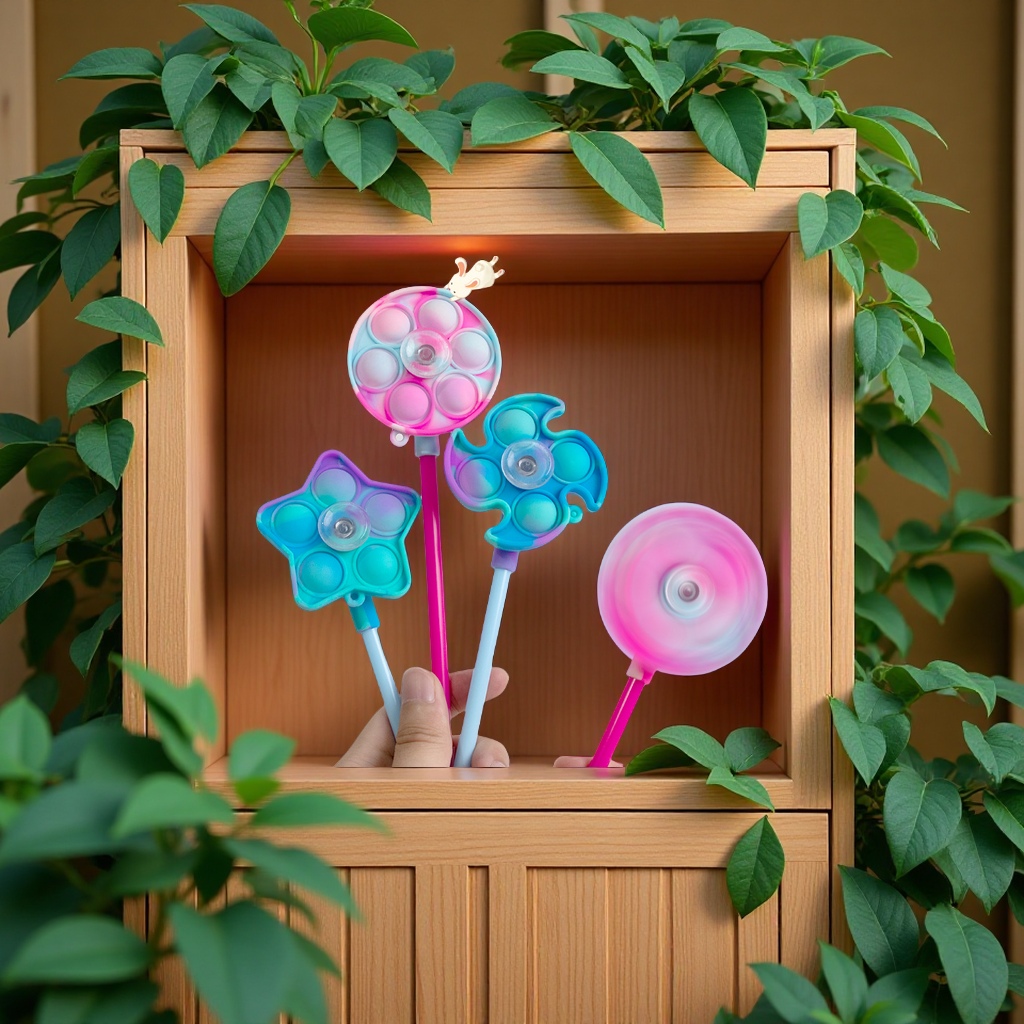 Customized rat-killing gyroscope pen, rotatable tip silicone gift pen wholesale gel pen, creative office supplies details Picture