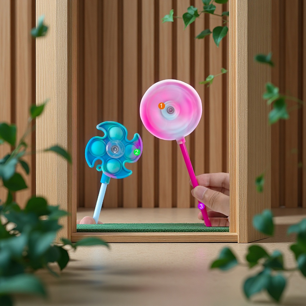 Customized rat-killing gyroscope pen, rotatable tip silicone gift pen wholesale gel pen, creative office supplies Specification image