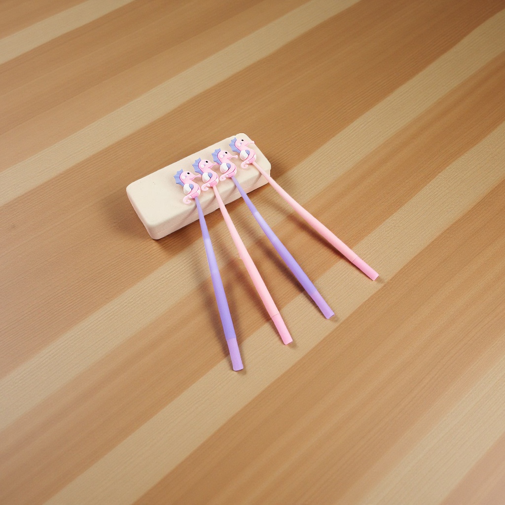 Haima Cartoon Gel Pen Student 0.38mm soft silicone swing pen Cute stress-relieving swing pen in stock wholesale Application Scenario