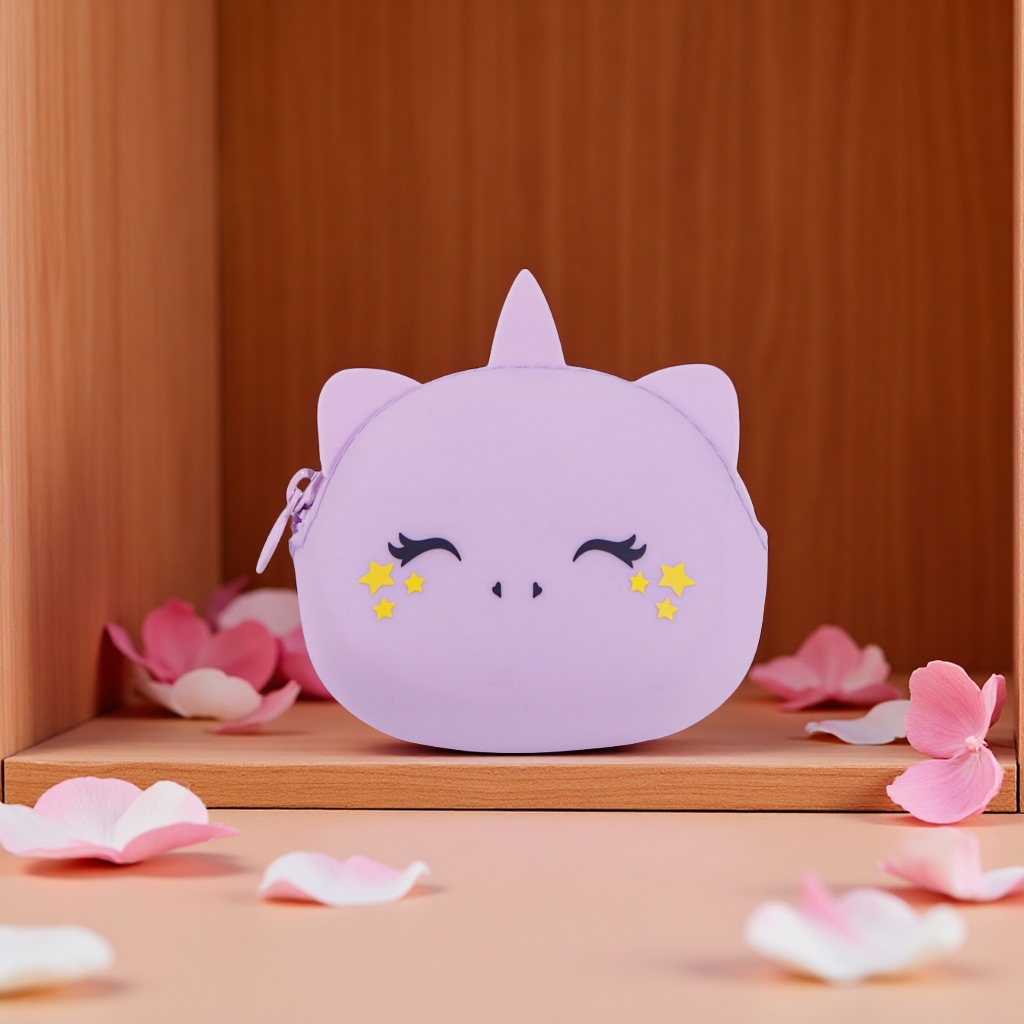 Cute cartoon little pig silicone coin purse, waterproof mini children's earphone case, crossbody bag, bag and waist bag in stock for wholesale Item Picture