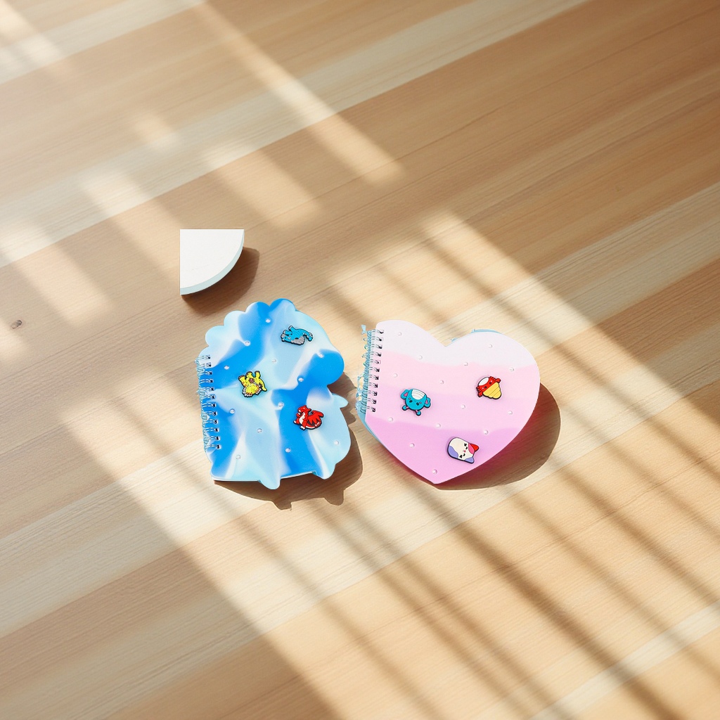 Creative cartoon unicorn, DIY silicone hole cover, practical student loose-leaf notebook, notepad, loose-leaf core details Picture