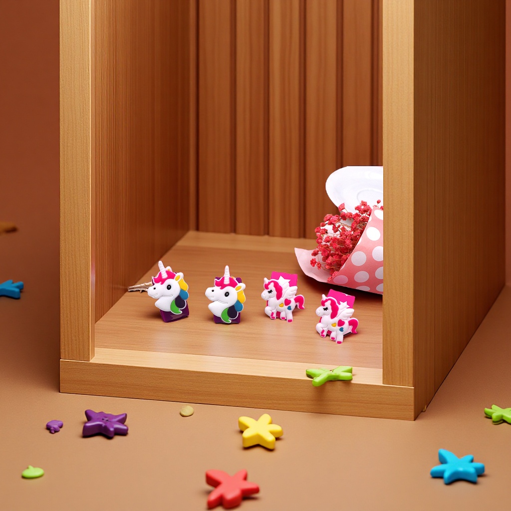 Amazon's best-selling silicone unicorn Papa ring children's wristband, custom children's jewelry, silicone wristband, fun wristband toys Item Picture