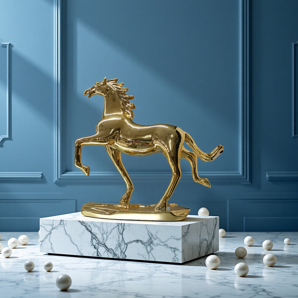 树脂电镀马产品图