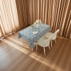 TPU faux linen printed rectangular tablecloth, no-wash, waterproof, oil-proof, heat-resistant, light luxury dining table and coffee table fabric home tablecloth Item Picture