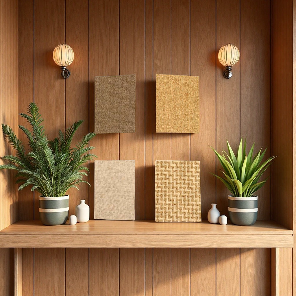 Eco-friendly material wallpaper, modern and simple non-woven fabric wallpaper, for living room and bedroom wall decoration, eco-friendly and odorless stickers, 60cm wide, multiple styles to choose from details Picture