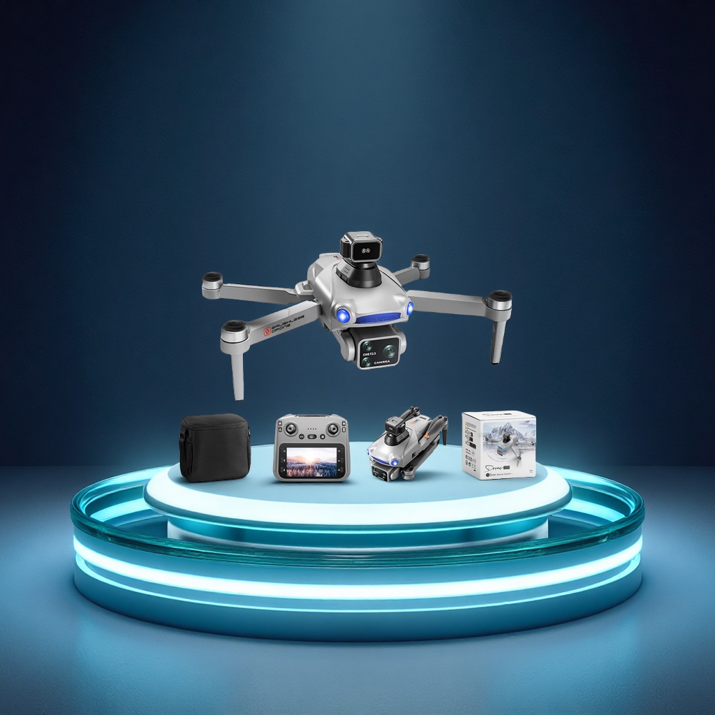 跨境新款S119中继带屏控GPS无刷航拍无人机避障遥控飞机外贸