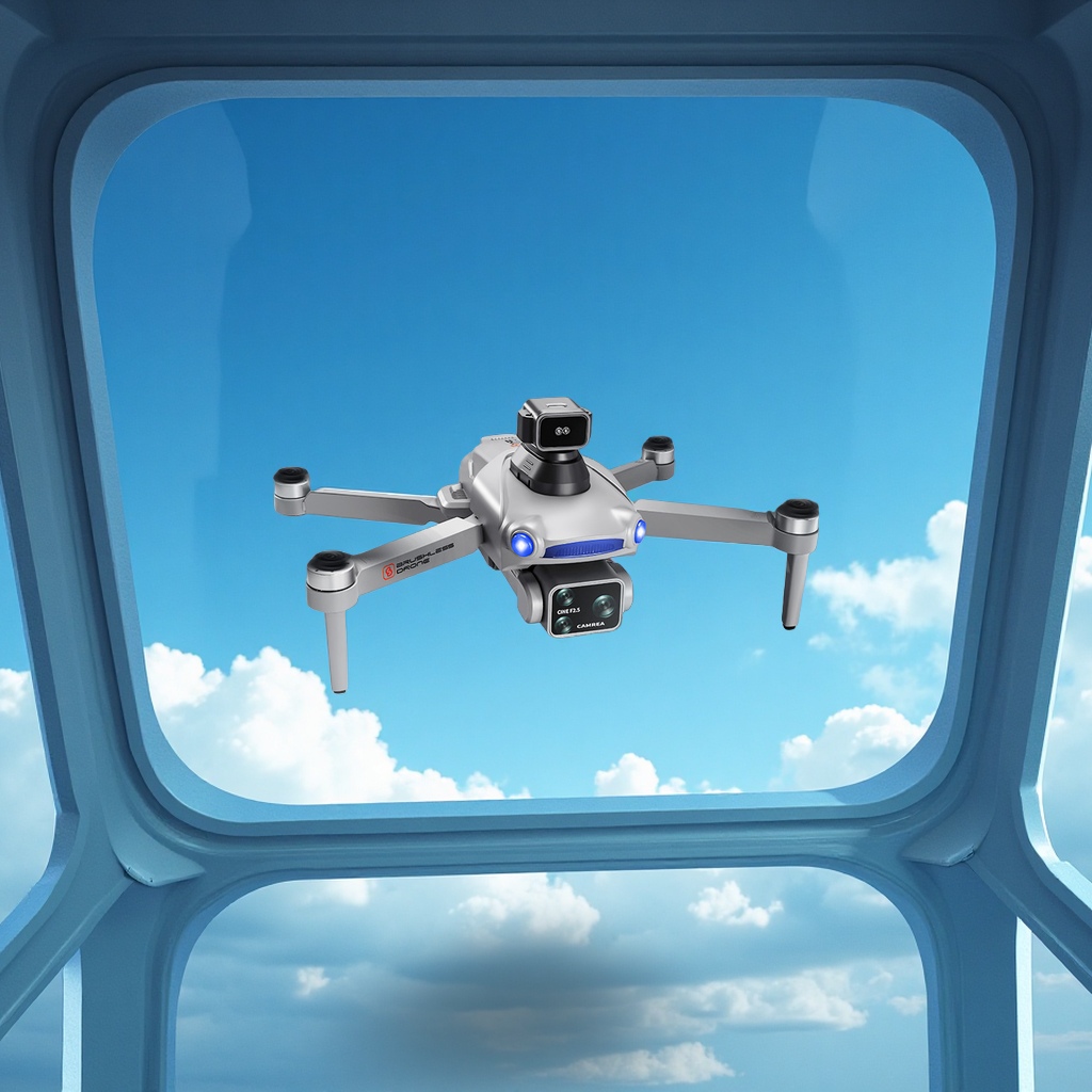 The new cross-border S119 relay with screen control GPS brushless aerial photography drone obstacle avoidance remote control aircraft for foreign trade details Picture