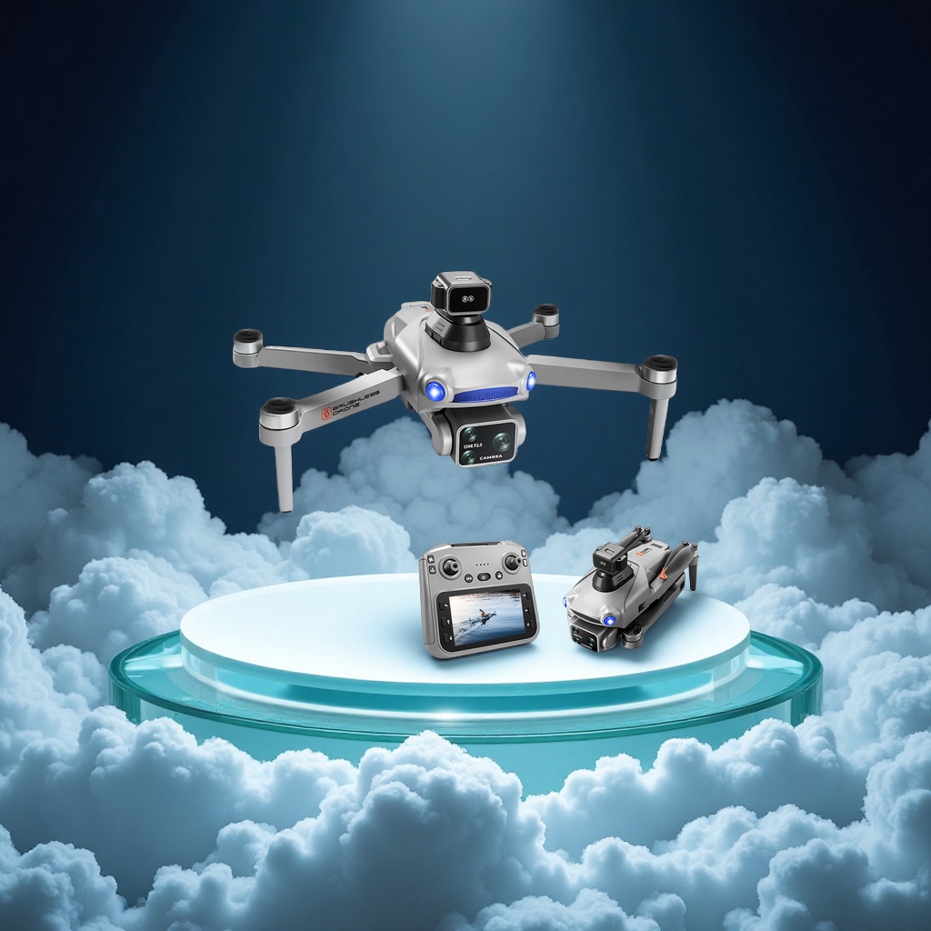 The new cross-border S119 relay with screen control GPS brushless aerial photography drone obstacle avoidance remote control aircraft for foreign trade Item Picture