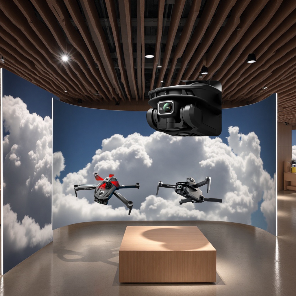 The cross-border AliExpress bestseller V168 brushless GPS return high-definition 8 aerial obstacle avoidance drone is a remote control aircraft for foreign trade details Picture