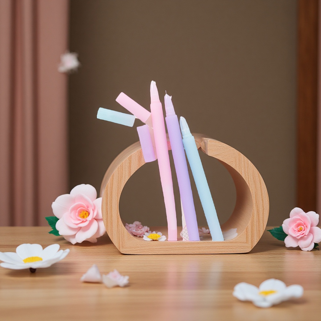 High-appearance-level girl gel pen, student stress-relieving spinning pen, cute stress-relieving pen, smooth and creative planner essential Specification image