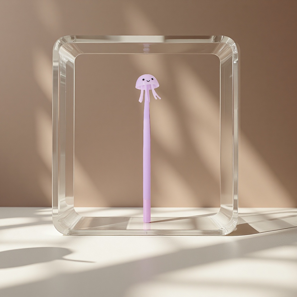 High-appearance-level girl gel pen, student stress-relieving spinning pen, cute stress-relieving pen, smooth and creative planner essential Item Picture