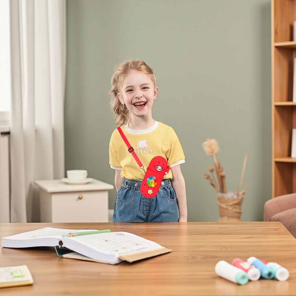 Best-selling DIY slippers, hole pen cases, large-capacity cute stationery storage bags for students, wholesale of school supplies Specification image