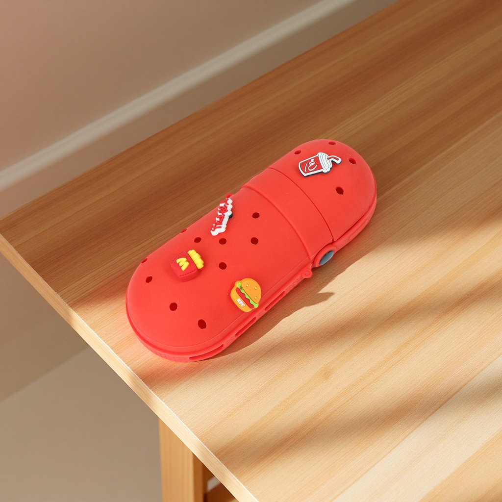 Best-selling DIY slippers, hole pen cases, large-capacity cute stationery storage bags for students, wholesale of school supplies Item Picture