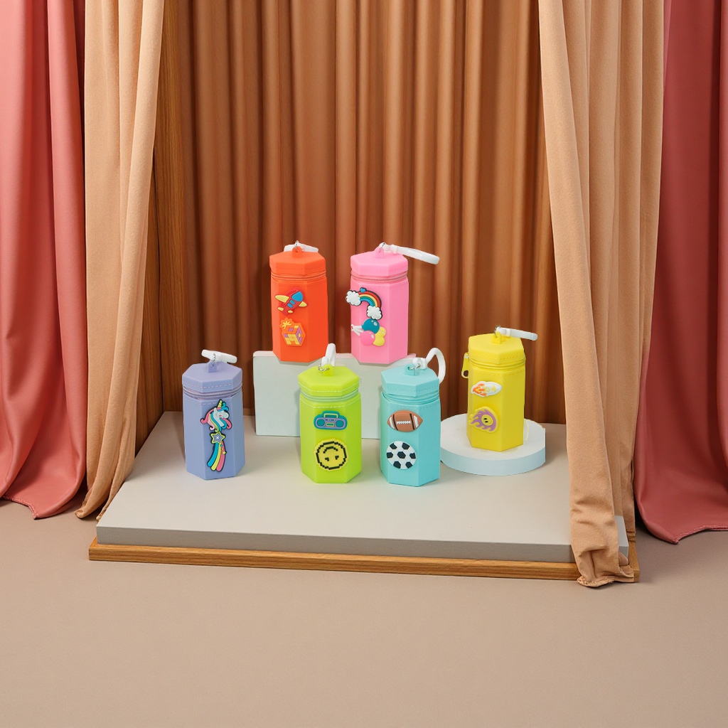 Cute macaron-colored creative silicone coin purse, earphone storage bag, mini bucket bag, hanging decoration, multi-functional portable small bag