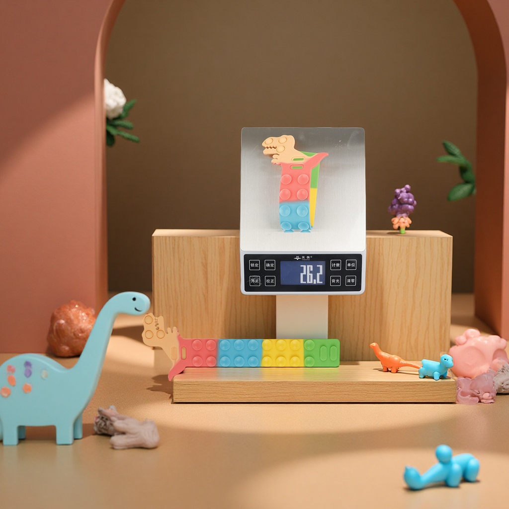 Science and education cross-border stress-relieving toys: Dinosaur Magic Suction Cup, Silicone Unicorn Bracelet, Stress-relieving Silicone Sheet series Application Scenario