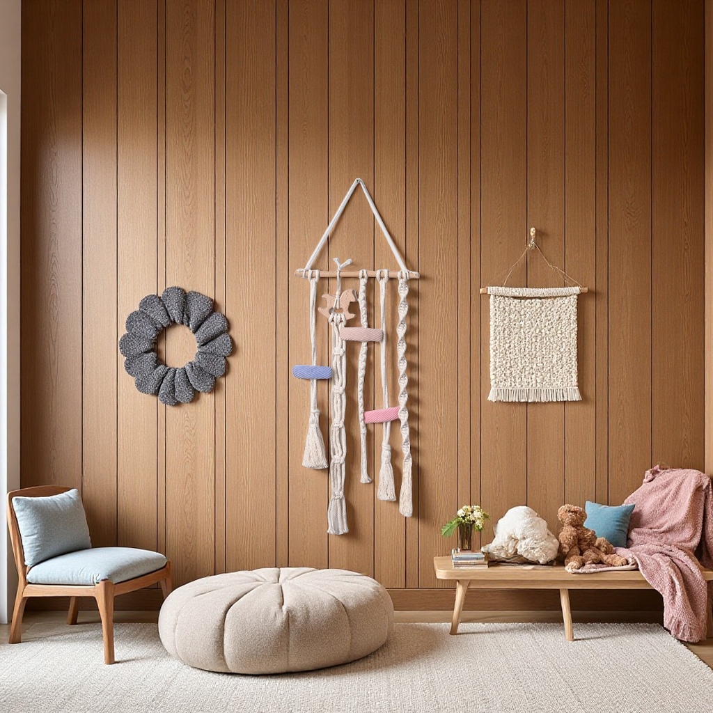 ins Nordic-style children's room decoration, diy hairpin storage, tapestries, baby headwear organization, wall hangings, wall decorations, simple display stands
