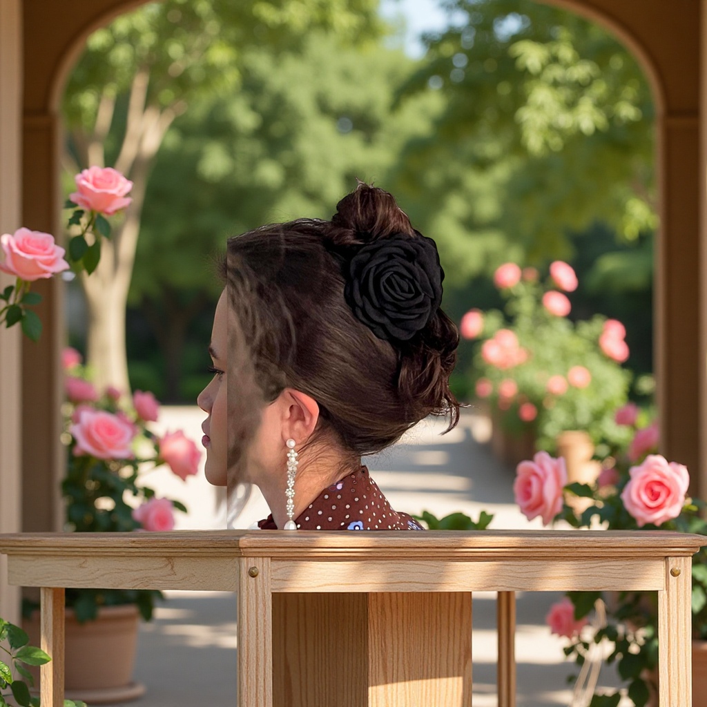 The blogger recommends a 12cm niche design style Caro, the same rose claw clip and shark clip as the French girl's hair accessory scarf, which is fashionable and versatile Item Picture