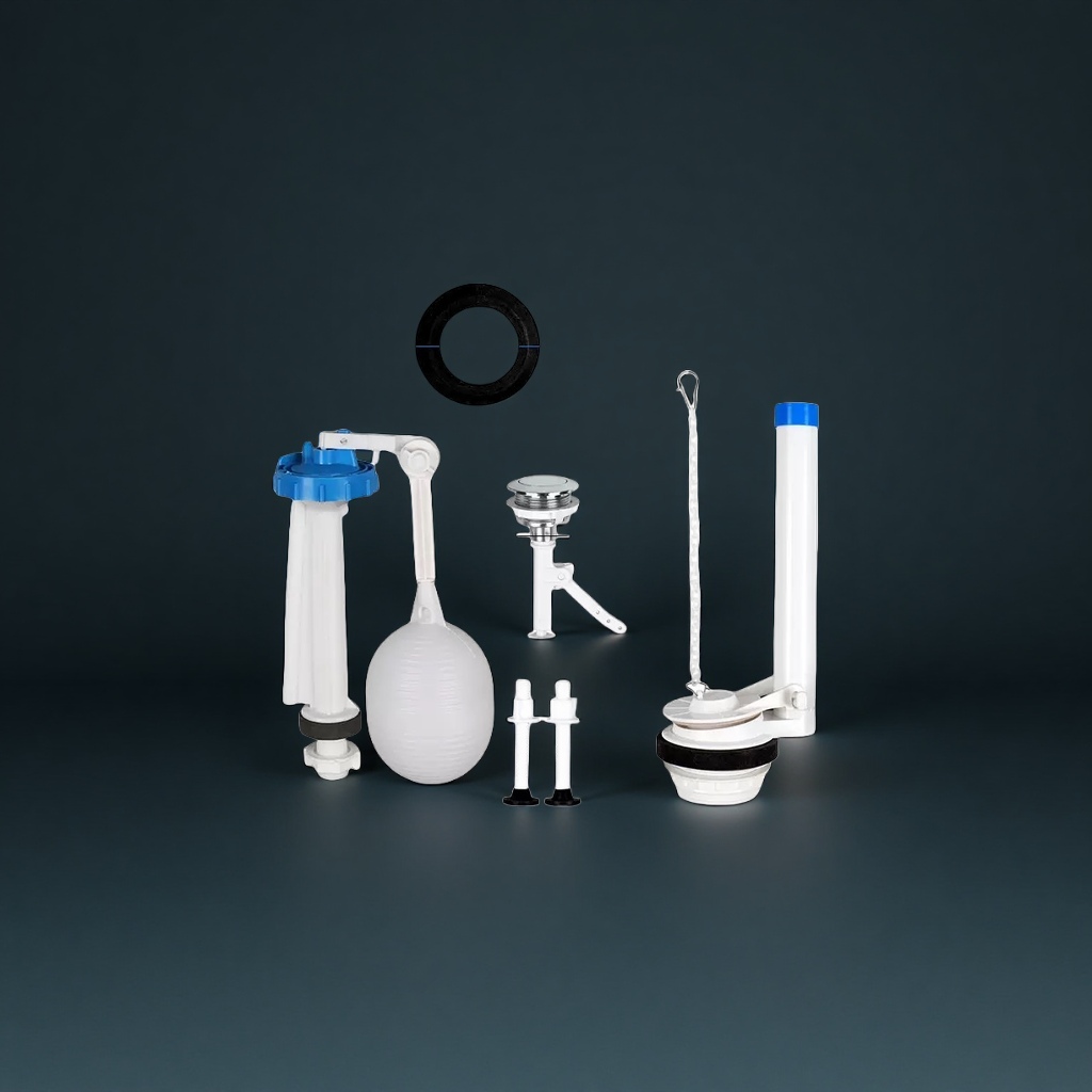 水箱2寸偏口进水阀抽水马桶配件座便器水箱前扳顶排水阀洁具配件详情图1