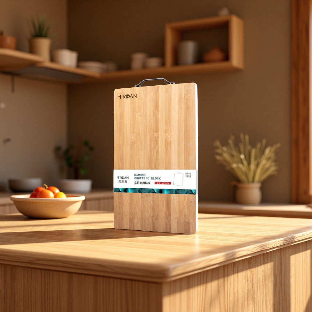 Double-sided Nan bamboo cutting board, household thickened natural whole bamboo anti-mold kitchen cutting board, vegetable cutting board wholesale durable and practical details Picture
