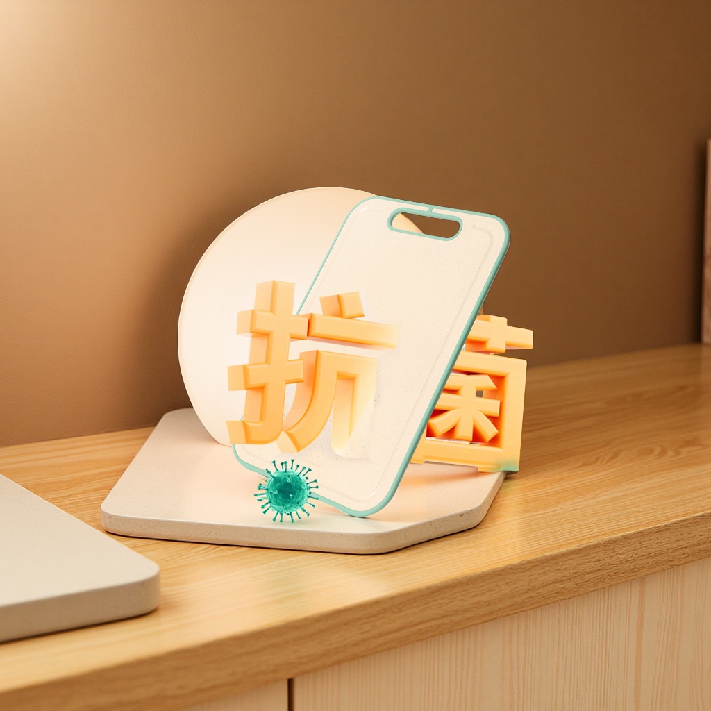 Kitchen tools: plastic cutting boards, PE cutting boards, double-sided anti-slip square meat and vegetable cutting boards, wheat straw cutting boards details Picture