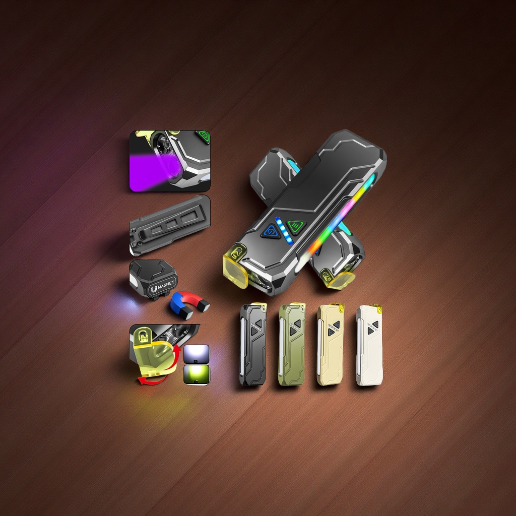 أداة إضاءة قوية للمناخ باستخدام أقلام مضغوطة من طراز USB، جديدة عابرة للحدود من طراز RGB متعددة الأغراض متعددة الألوان