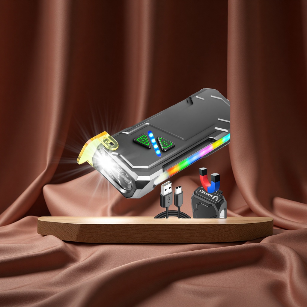 أداة إضاءة قوية للمناخ باستخدام أقلام مضغوطة من طراز USB، جديدة عابرة للحدود من طراز RGB متعددة الأغراض متعددة الألوان Specification image