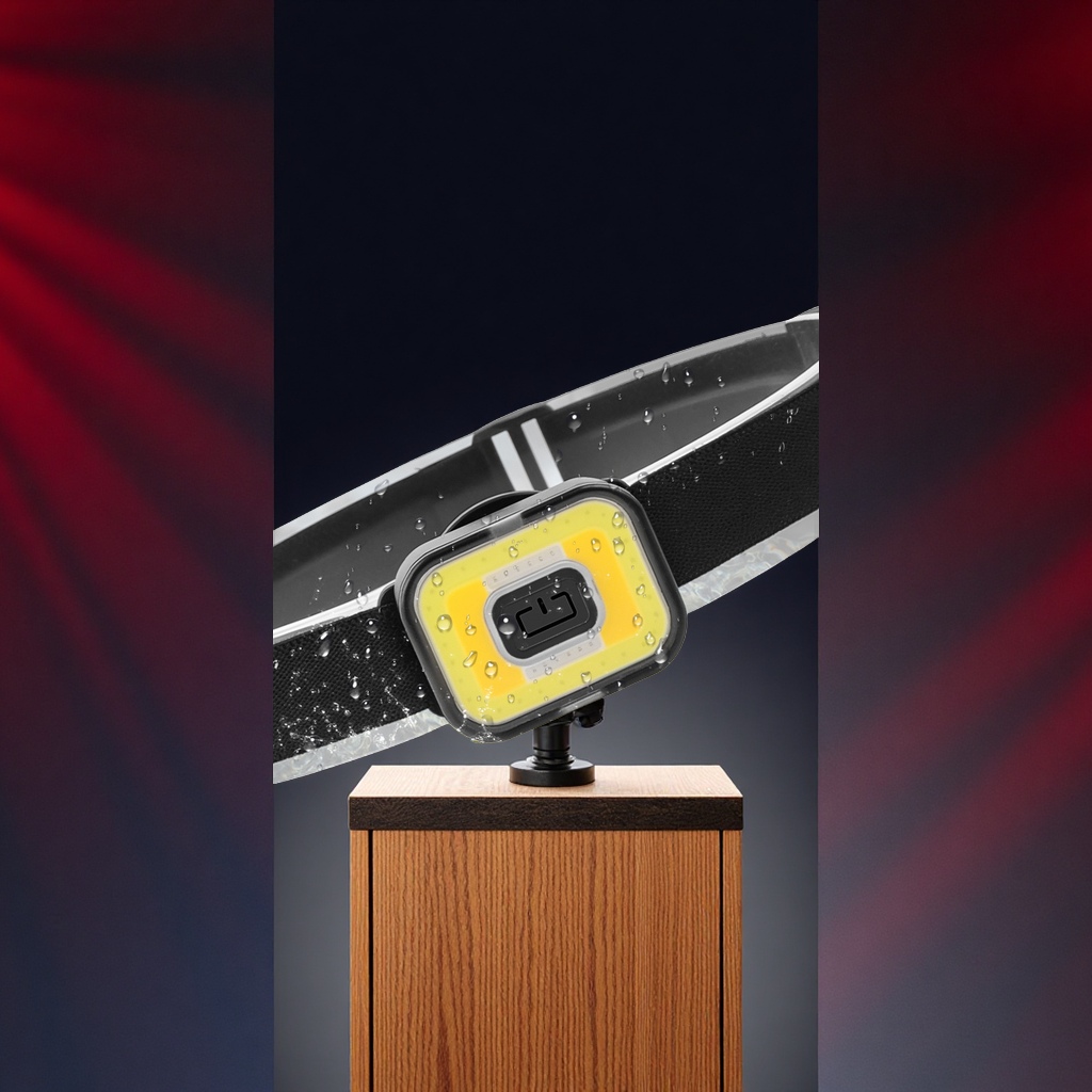 头灯、头戴式电筒实物图