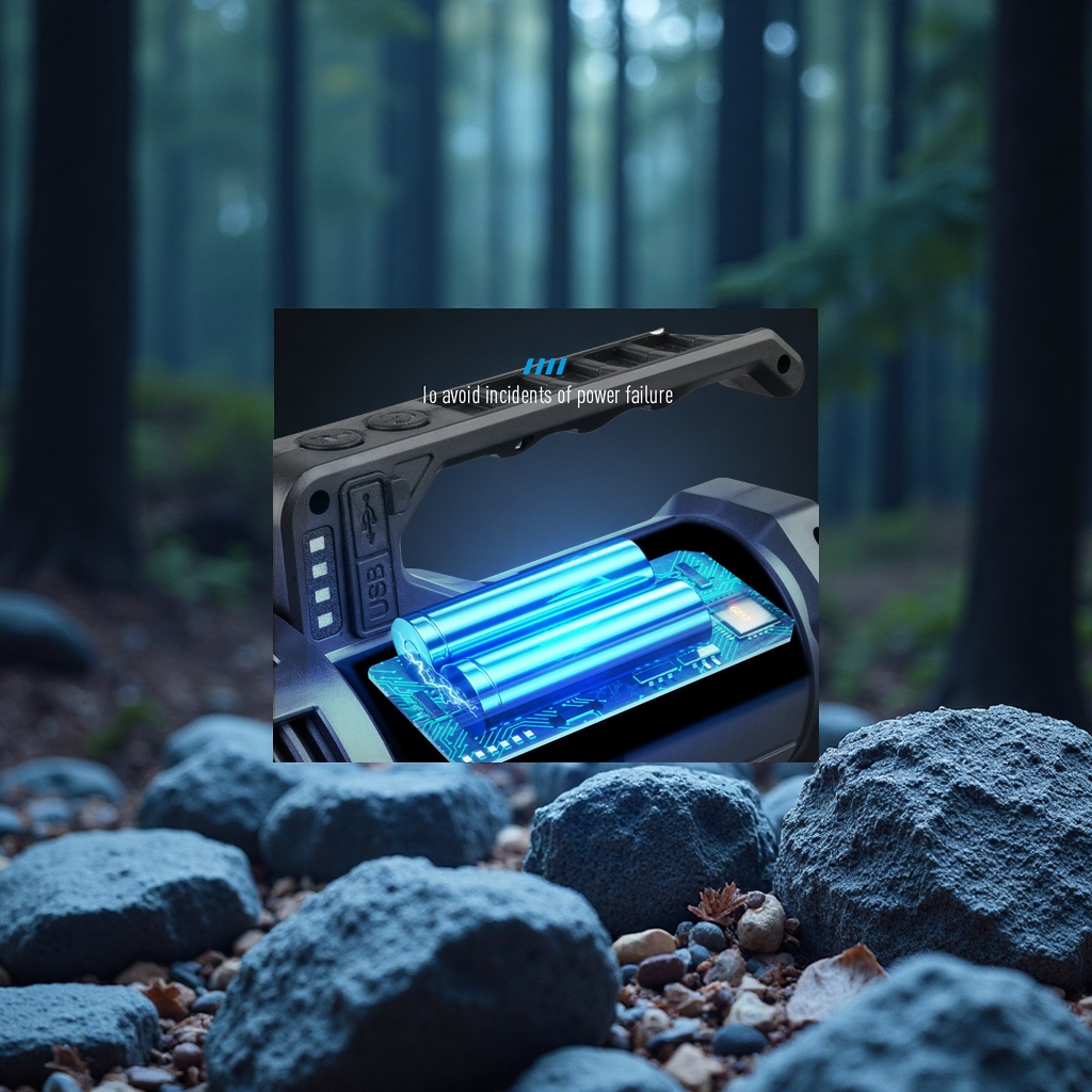 New cross-border white laser long-range shooter lantern, outdoor strong light LED rechargeable flashlight, long-lasting searchlight, portable lantern Application Scenario